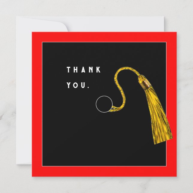 Tarjetas de agradecimiento de graduación (Anverso)