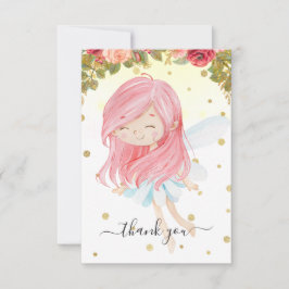 Tarjetas de agradecimiento de hadas | Jardín encan