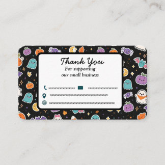 Tarjetas de agradecimiento de Halloween lindas - F