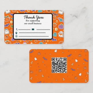 Tarjetas de agradecimiento de Halloween lindas - F