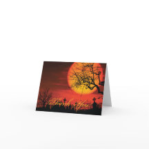 Tarjetas de agradecimiento de Halloween para negro