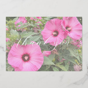 Tarjetas de agradecimiento de Hortensia Rosa