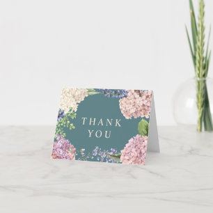 Tarjetas de agradecimiento de Hortensias Elegantes