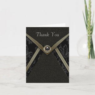 Tarjetas de agradecimiento de joyas de diamantes d