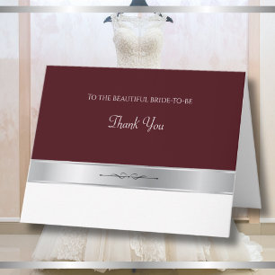 Tarjetas de agradecimiento de la boutique nupcial