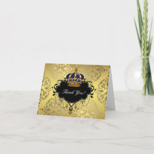 Tarjetas de agradecimiento de la Corona del Prínci