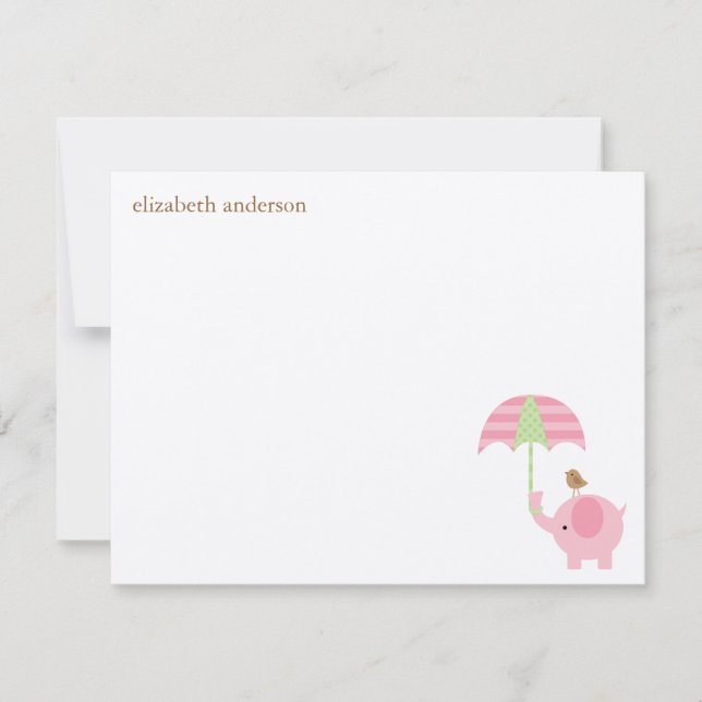 Tarjetas de agradecimiento de la tarjeta Baby Show (Anverso)