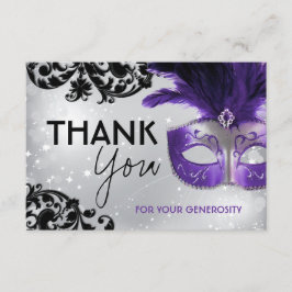 Tarjetas de agradecimiento de Masquerade