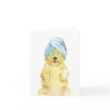 Tarjetas de agradecimiento de Morkie Poo con acuar