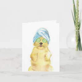 Tarjetas de agradecimiento de Morkie Poo con acuar