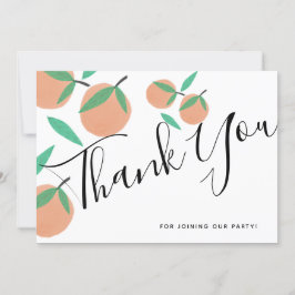 Tarjetas de Agradecimiento de Naranjas Botánicas D