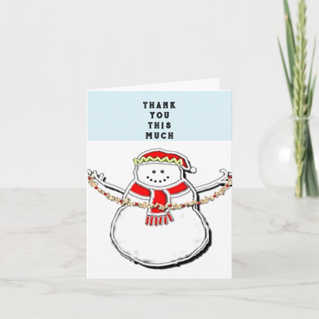 Tarjetas de agradecimiento de Navidad (Anverso)