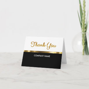 Tarjetas de agradecimiento de negocios con clase
