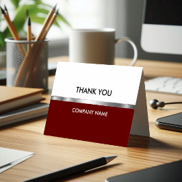 Tarjetas de agradecimiento de negocios con clase