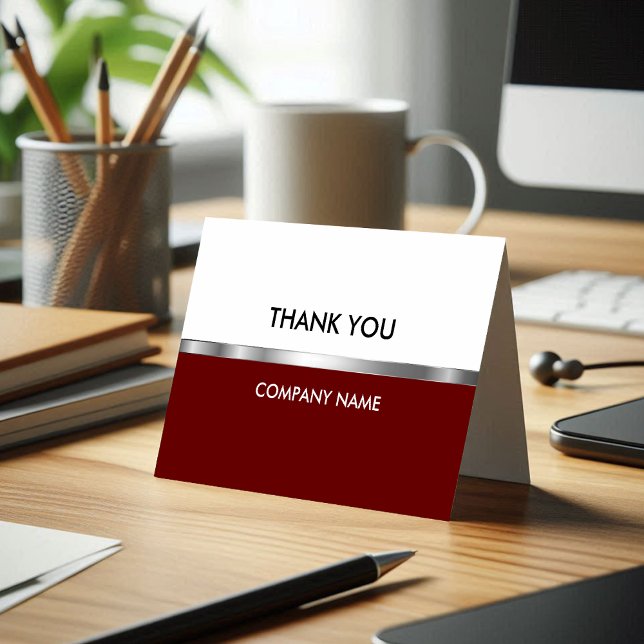 Tarjetas de agradecimiento de negocios con clase (Subido por el creador)