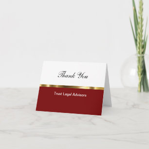 Tarjetas de agradecimiento de negocios con clase
