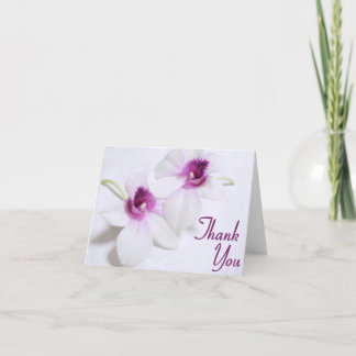 Tarjetas de agradecimiento de orquídea