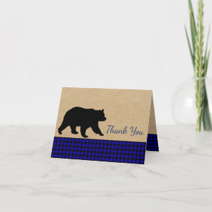 Tarjetas de agradecimiento de oso