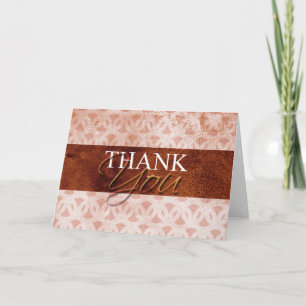 Tarjetas de agradecimiento de otoño naranja rústic
