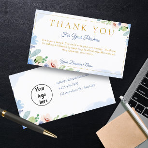 Tarjetas de agradecimiento de personalizado para e