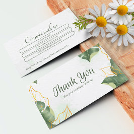 Tarjetas de agradecimiento de personalizado para e