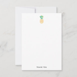 Tarjetas de agradecimiento de piñas modernas