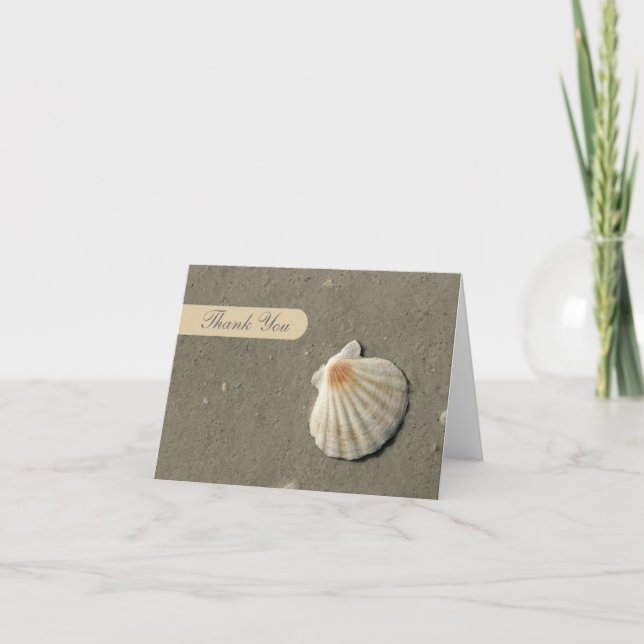 Tarjetas de agradecimiento de playa (Anverso)