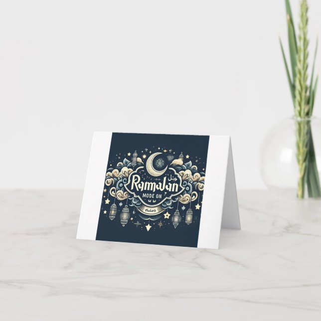 Tarjetas de agradecimiento de Ramadán | Elegante g (Anverso)