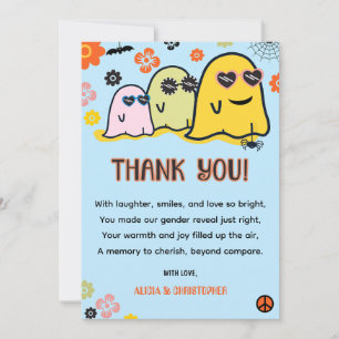 Tarjetas de agradecimiento de revelación de género