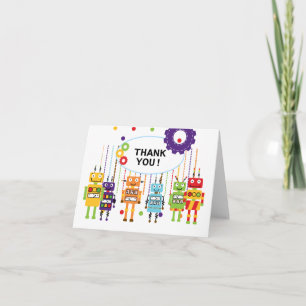 Tarjetas de agradecimiento de Robots