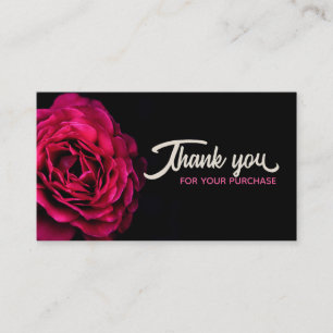 Tarjetas de agradecimiento de Rosa