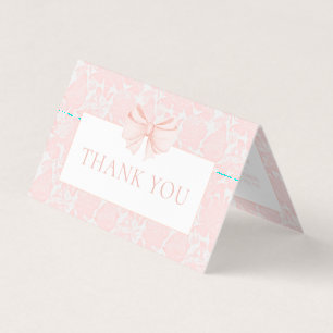 Tarjetas de agradecimiento de shower de bebé flora