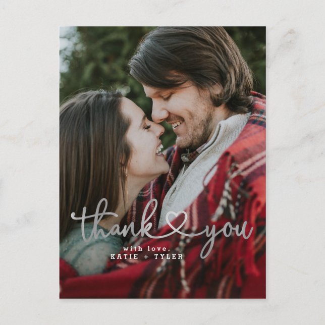 Tarjetas de agradecimiento de Silver Heart (Anverso)