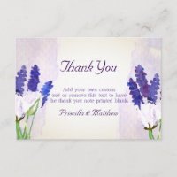 Tarjetas de agradecimiento de Tulips y Lavender
