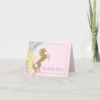 Tarjetas de agradecimiento de Unicorn