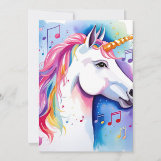 Tarjetas de agradecimiento de Unicornios Musicales