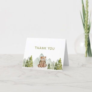 Tarjetas de agradecimiento de Woodland Adventure B