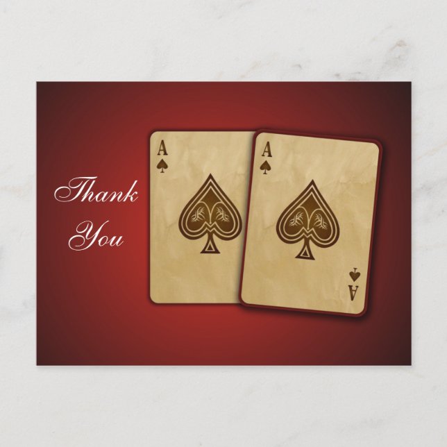 Tarjetas de agradecimiento del Boda de Vegas (Anverso)