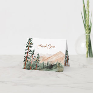 Tarjetas de agradecimiento del Boda Mountain View