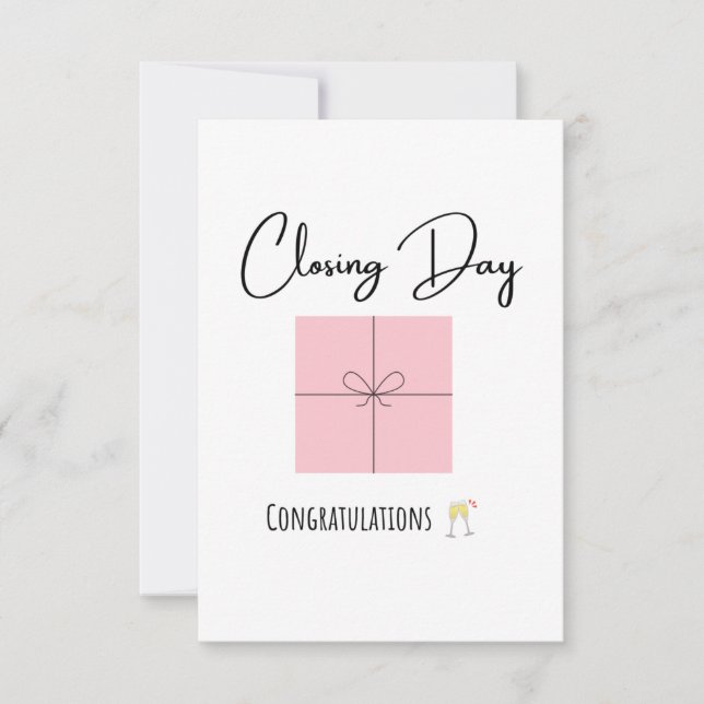 Tarjetas de agradecimiento del día de cierre (Anverso)