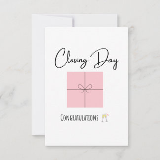 Tarjetas de agradecimiento del día de cierre