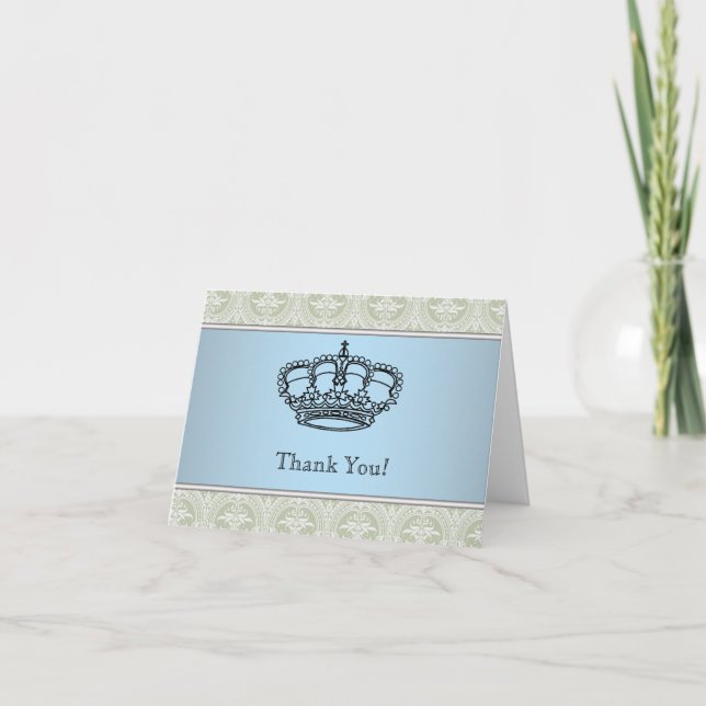 Tarjetas de agradecimiento del pequeño príncipe de (Anverso)