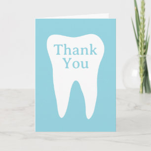 Tarjetas de agradecimiento dentales para consulta 