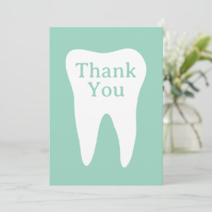 Tarjetas de agradecimiento dentista para clínica d
