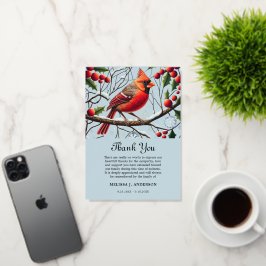 tarjetas de agradecimiento después del funeral - C