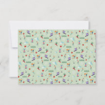Tarjetas de agradecimiento/día de esquí