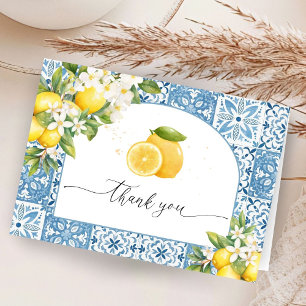 Tarjetas de agradecimiento dobladas para baby show