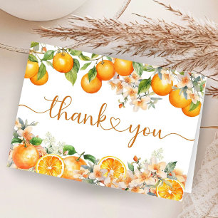 Tarjetas de agradecimiento dobladas para baby show