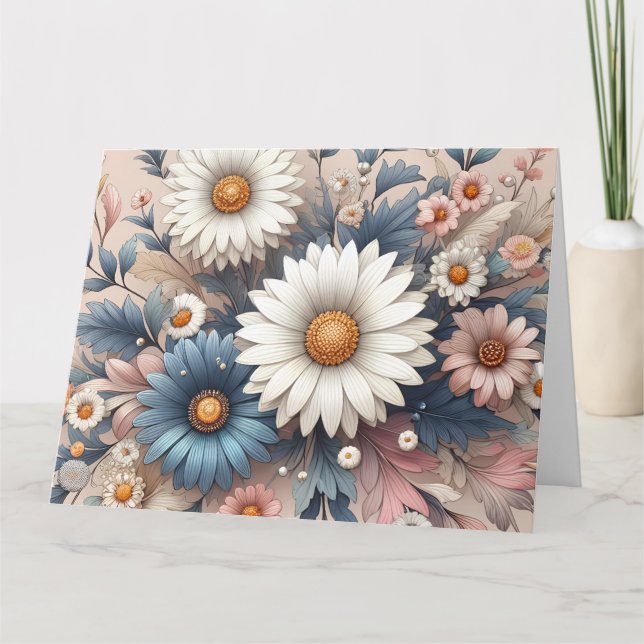 Tarjetas de agradecimiento dobladas Tarjetas flora (Anverso)