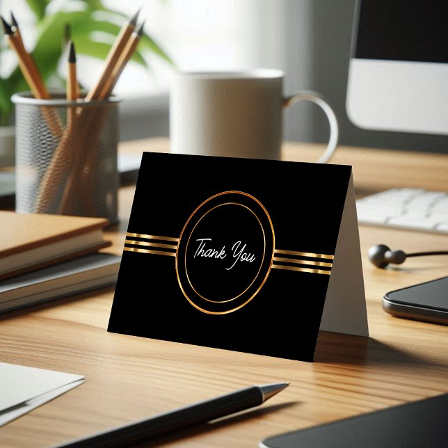 Tarjetas de agradecimiento empresariales de oro vi (Subido por el creador)